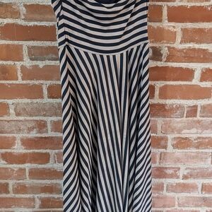 Anthropologie Maeve Black Golden Cream Strapless